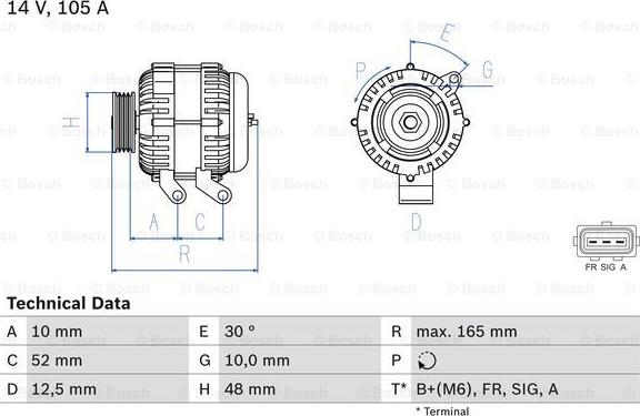 BOSCH 0 986 080 440 - Генератор abcparts.ee