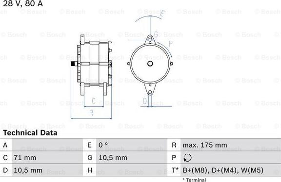 BOSCH 0 986 039 340 - Generaator abcparts.ee