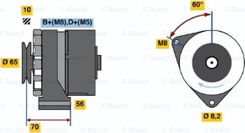 BOSCH 0 986 034 130 - Генератор abcparts.ee