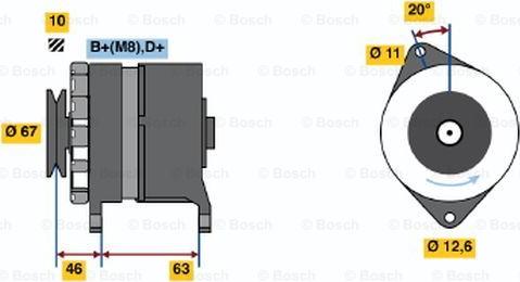 BOSCH 0 986 035 770 - Генератор abcparts.ee