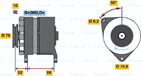 BOSCH 0 986 036 961 - Генератор abcparts.ee