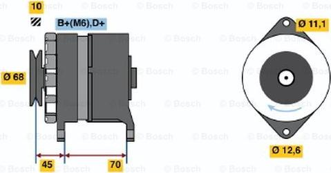 BOSCH 0 986 036 750 - Генератор abcparts.ee