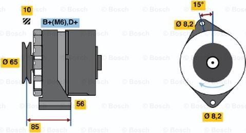 BOSCH 0 986 030 910 - Генератор abcparts.ee