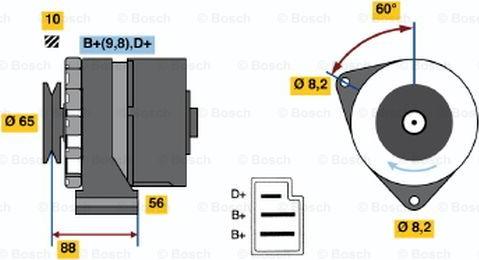BOSCH 0 986 030 580 - Генератор abcparts.ee