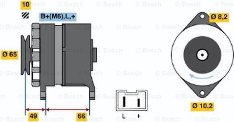 BOSCH 0 986 037 281 - Генератор abcparts.ee