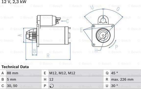 BOSCH 0 986 024 240 - Стартер abcparts.ee