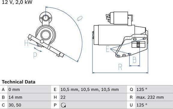BOSCH 0 986 024 710 - Стартер abcparts.ee