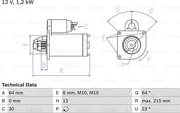 BOSCH 0 986 025 180 - Стартер abcparts.ee
