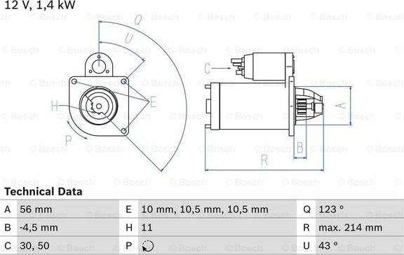 BOSCH 0 986 025 820 - Стартер abcparts.ee