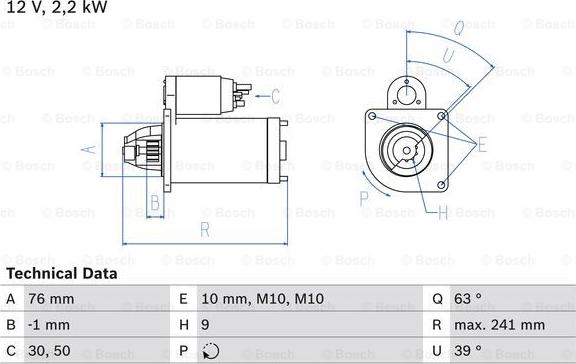 BOSCH 0 986 021 620 - Стартер abcparts.ee