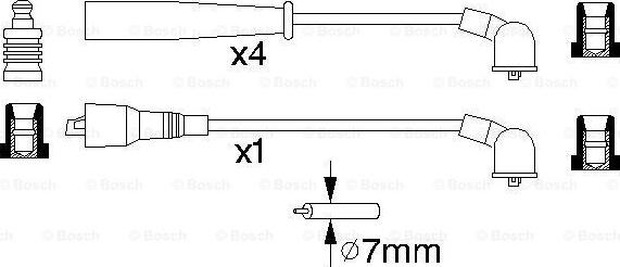 BOSCH 0 986 356 897 - Süütesüsteemikomplekt abcparts.ee