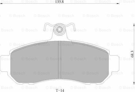 BOSCH 0 986 AB9 046 - Тормозные колодки, дисковые, комплект abcparts.ee