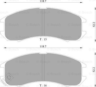 BOSCH 0 986 AB9 024 - Тормозные колодки, дисковые, комплект abcparts.ee