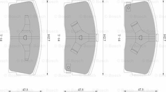 BOSCH 0 986 AB9 028 - Тормозные колодки, дисковые, комплект abcparts.ee