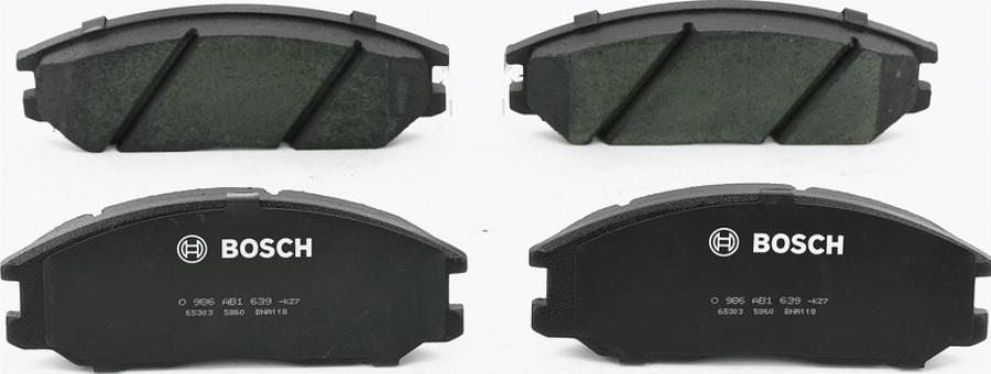 BOSCH 0986AB1639 - Тормозные колодки, дисковые, комплект abcparts.ee