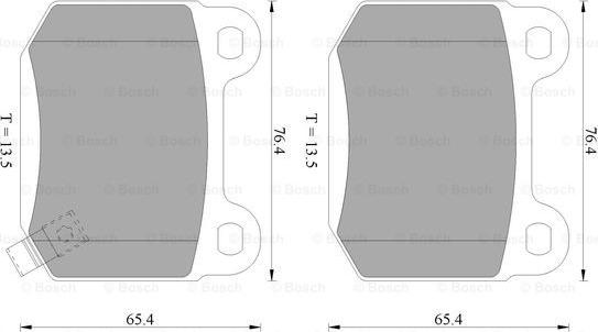 BOSCH 0 986 AB1 068 - Тормозные колодки, дисковые, комплект abcparts.ee