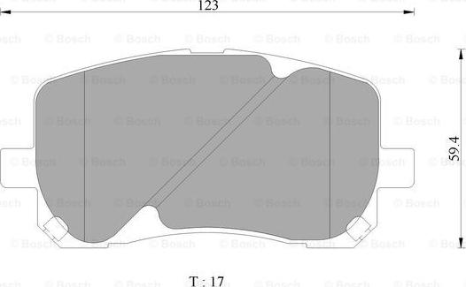 BOSCH 0 986 AB1 377 - Тормозные колодки, дисковые, комплект abcparts.ee