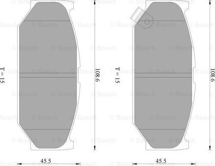 BOSCH 0 986 AB2 402 - Тормозные колодки, дисковые, комплект abcparts.ee