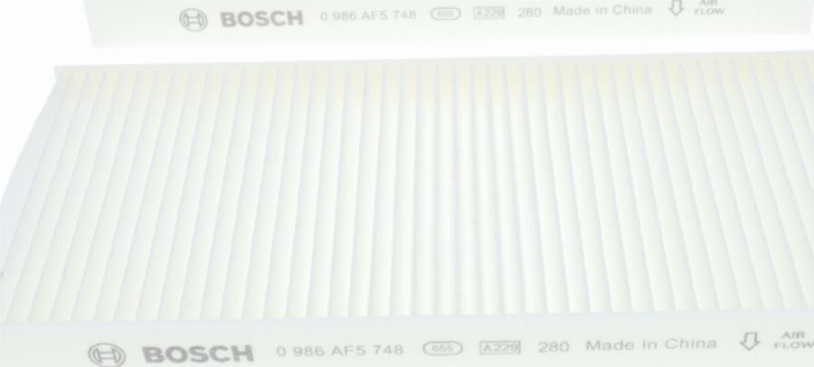 BOSCH 0 986 AF5 748 - Фильтр воздуха в салоне abcparts.ee