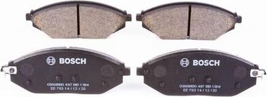 BOSCH 0 986 BB0 497 - Тормозные колодки, дисковые, комплект abcparts.ee