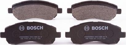 BOSCH 0 986 BB0 582 - Тормозные колодки, дисковые, комплект abcparts.ee