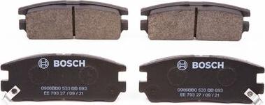 BOSCH 0 986 BB0 533 - Тормозные колодки, дисковые, комплект abcparts.ee