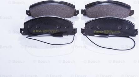 BOSCH 0 986 BB0 054 - Тормозные колодки, дисковые, комплект abcparts.ee