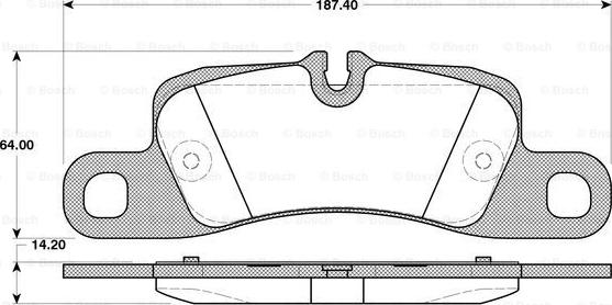 BOSCH 0 986 TB3 109 - Тормозные колодки, дисковые, комплект abcparts.ee