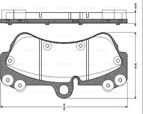 BOSCH 0 986 TB2 454 - Тормозные колодки, дисковые, комплект abcparts.ee