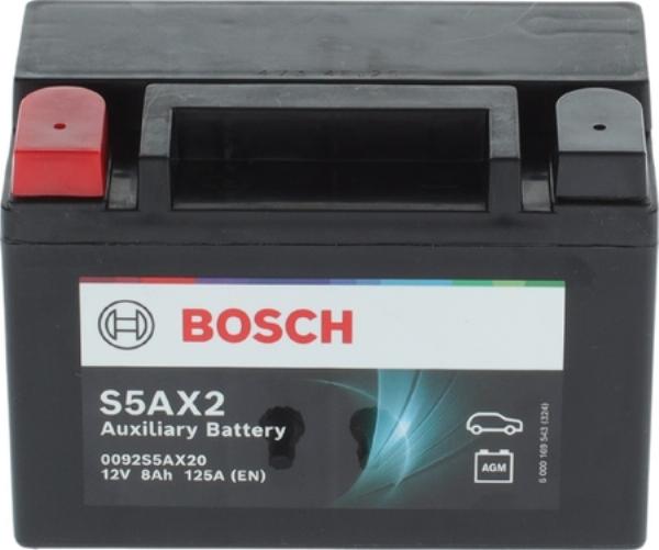 BOSCH 0 092 S5A X20 - Стартерная аккумуляторная батарея, АКБ abcparts.ee