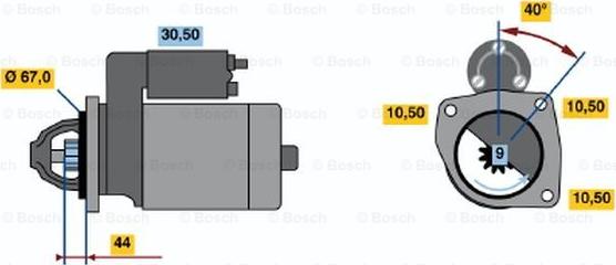 BOSCH 0 001 106 016 - Стартер abcparts.ee