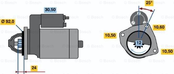 BOSCH 0 001 362 307 - Стартер abcparts.ee