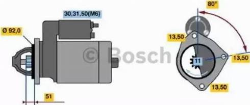 BOSCH 0 001 371 119 - Стартер abcparts.ee