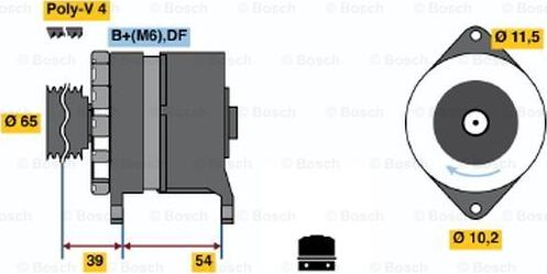 BOSCH 0 120 450 024 - Генератор abcparts.ee