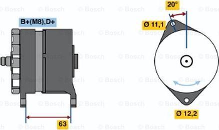 BOSCH 0 120 469 646 - Генератор abcparts.ee