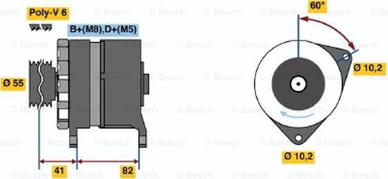 BOSCH 0 120 468 134 - Генератор abcparts.ee