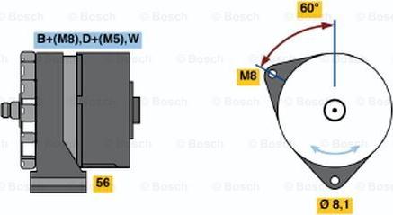 BOSCH 0 120 489 367 - Генератор abcparts.ee