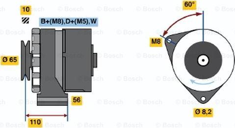 BOSCH 0 986 034 240 - Генератор abcparts.ee