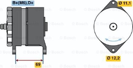 BOSCH 0 120 489 136 - Генератор abcparts.ee