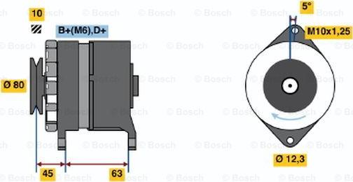 BOSCH 0 120 488 280 - Генератор abcparts.ee