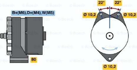 BOSCH 0 120 489 827 - Генератор abcparts.ee