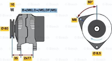 BOSCH 0 123 310 055 - Генератор abcparts.ee