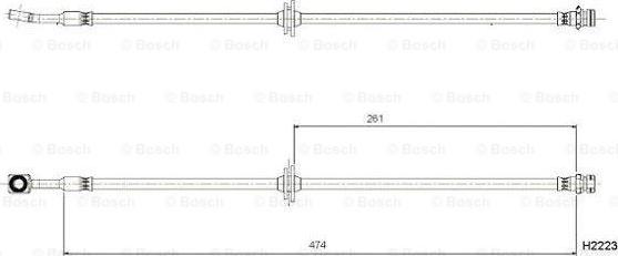 BOSCH 0 204 B08 981 - Тормозной шланг abcparts.ee