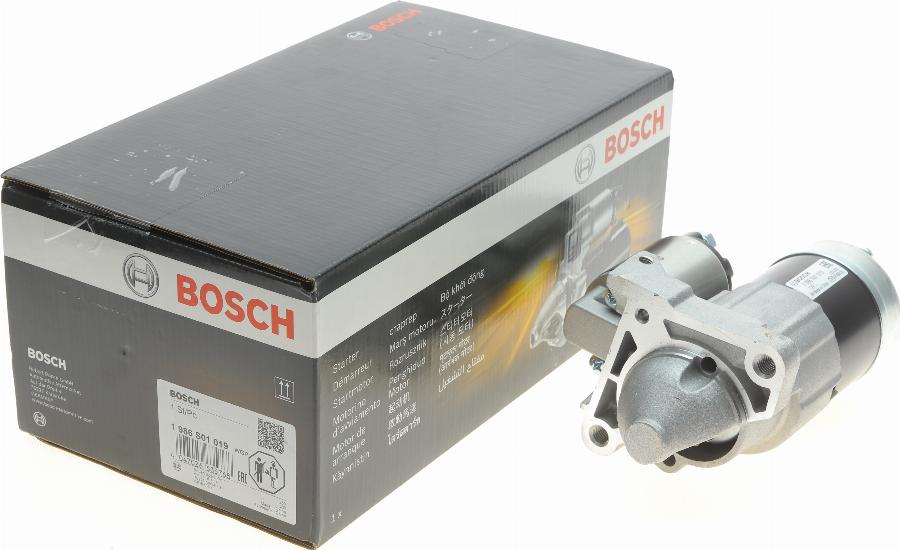 BOSCH 1 986 S01 019 - Стартер abcparts.ee