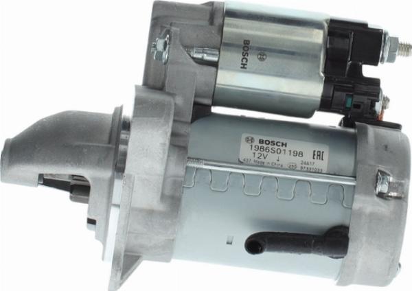 BOSCH 1 986 S01 198 - Стартер abcparts.ee