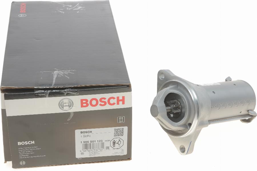 BOSCH 1 986 S01 123 - Стартер abcparts.ee