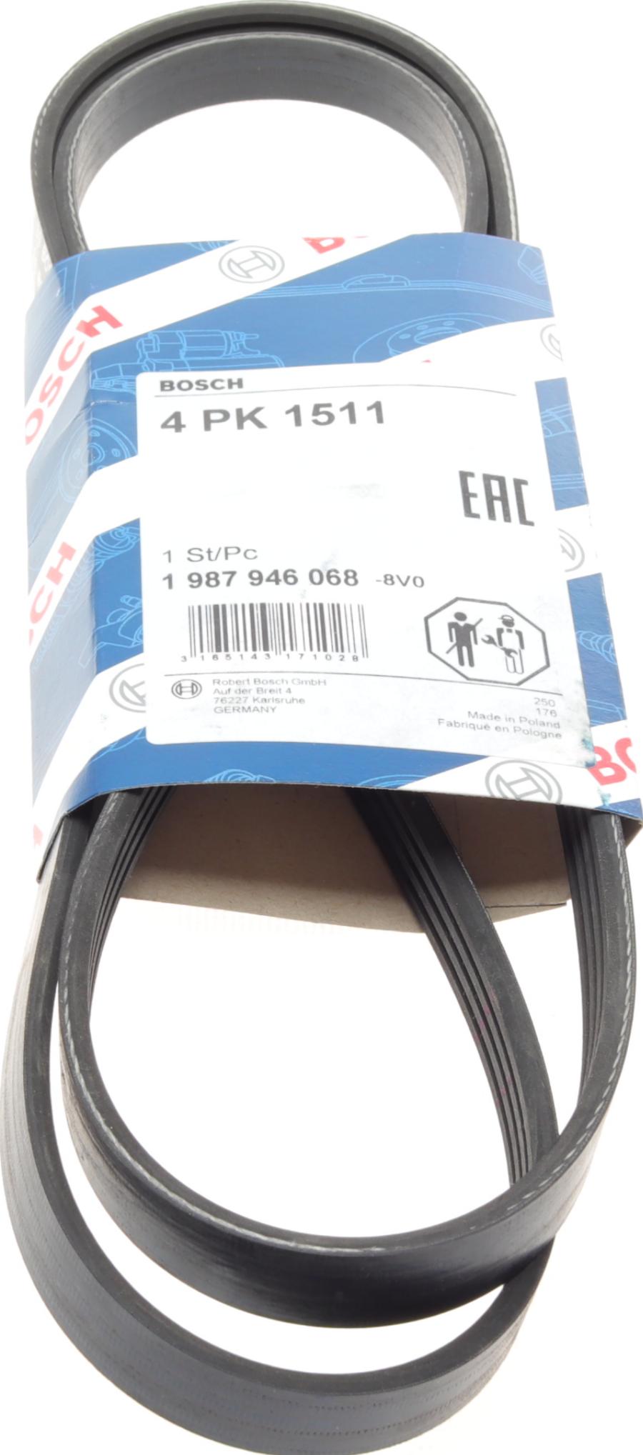 BOSCH 1 987 946 068 - Поликлиновой ремень abcparts.ee