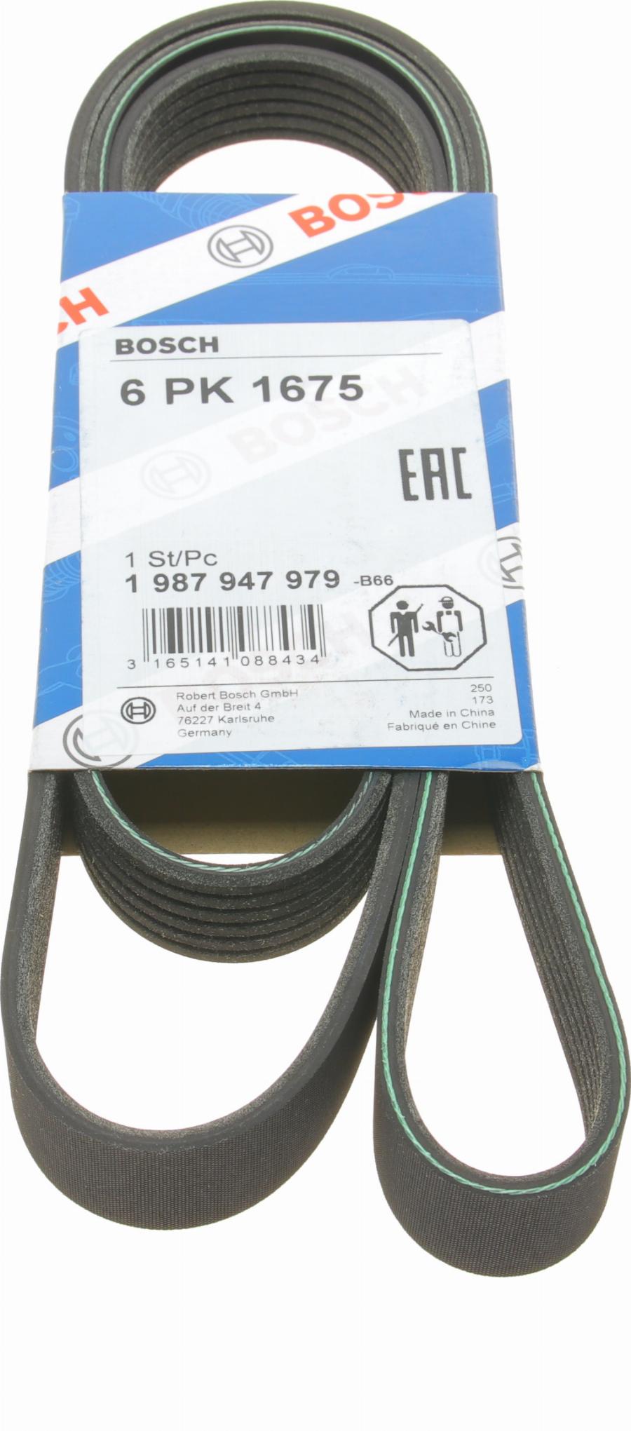 BOSCH 1 987 947 979 - Поликлиновой ремень abcparts.ee