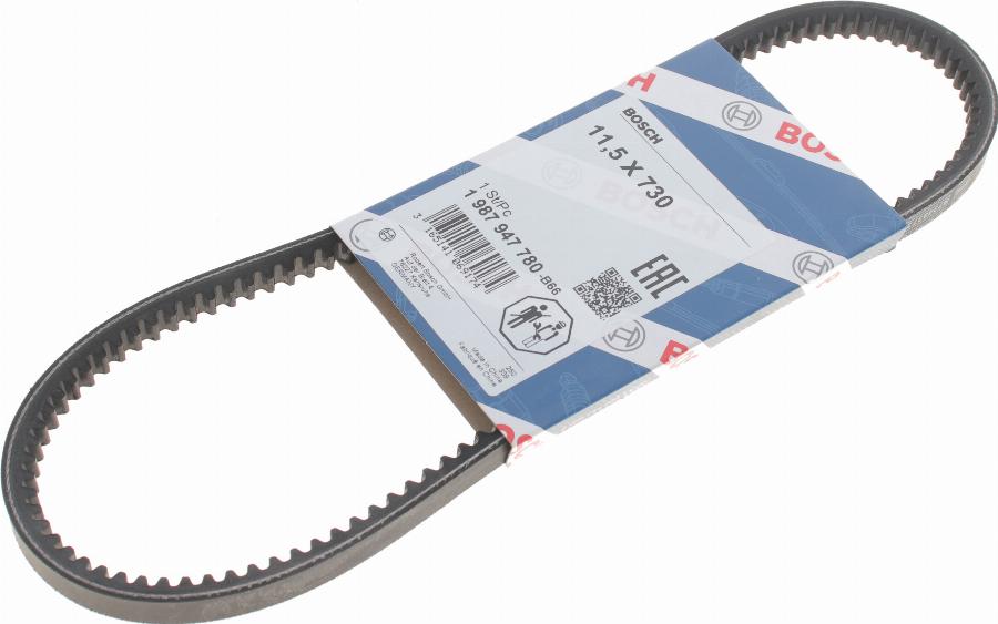 BOSCH 1 987 947 780 - Клиновой ремень, поперечные рёбра abcparts.ee