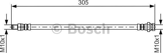 BOSCH 1 987 481 442 - Тормозной шланг abcparts.ee